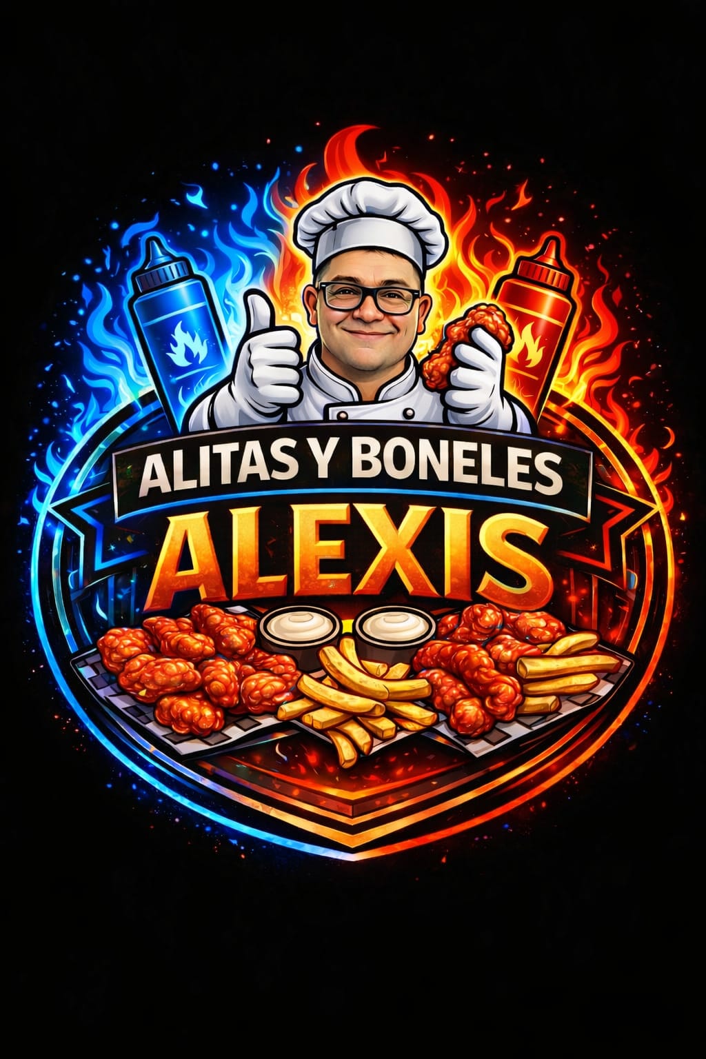 Logo Alitas y Boneles Alexis